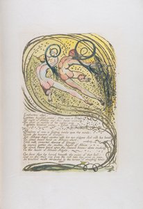 "Enitharmon aludt...", 10. tábla az "Európa: Jóslat" című könyvből, 1794 (domborműves rézkarc sötétbarnával nyomtatva) alkotó: William Blake
